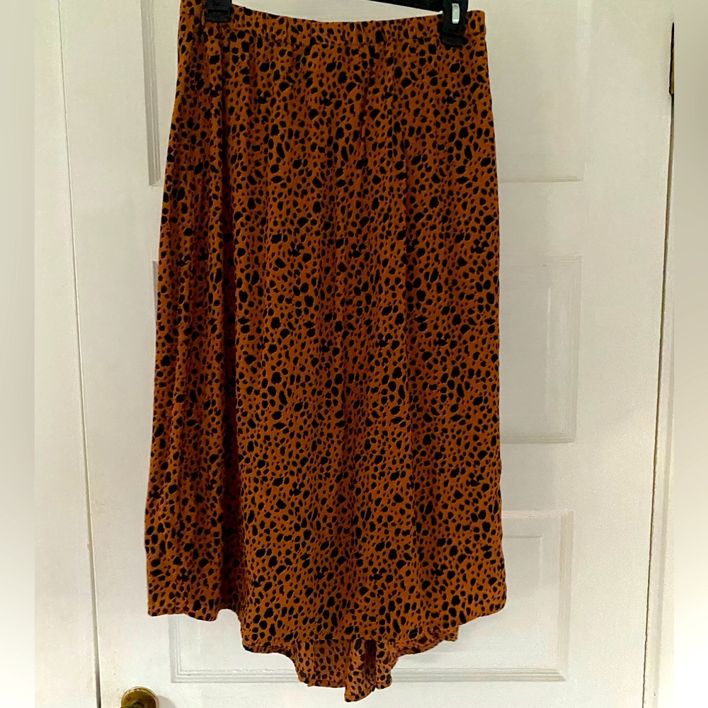 Midi Gap Leopard Print Skirt 8